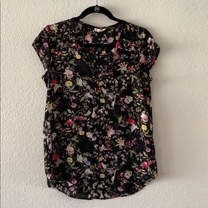 Floral chiffon blouse